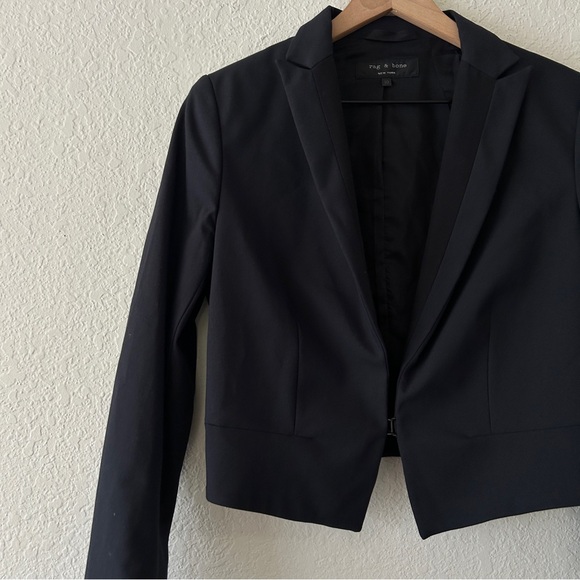 rag & bone Jackets & Blazers - Rag & Bone Cropped Navy Blazer Jacket Size 10